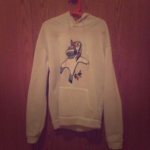 A unicorn hoodie